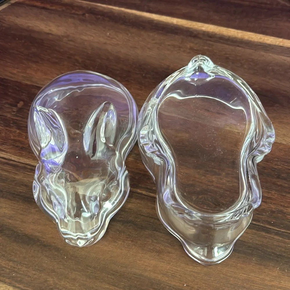 Clear Glass Bunny Dish By Crate & Barrel